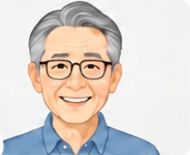 眼鏡をかけた男性のイラスト