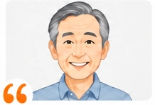 笑顔の男性のイラスト