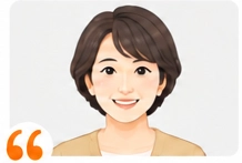 短い髪の女性のイラスト