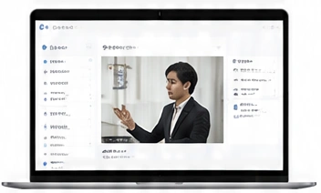 映像教材の視聴画面を表示したノートパソコン
