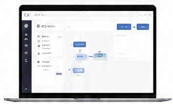 AIスタジオの制作画面を表示したノートパソコン